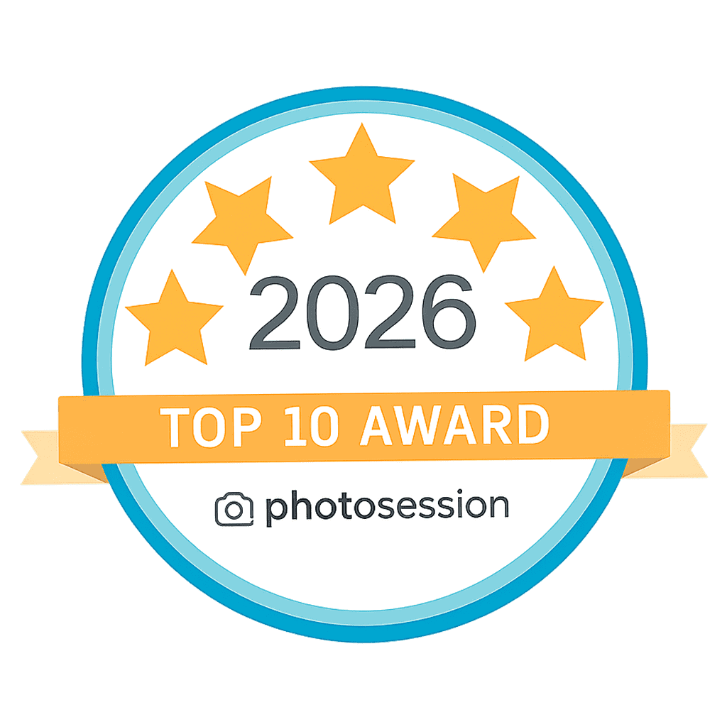 Photosession Award Badge 2026 Top 10 Award For Headshot Photographers in Sydney