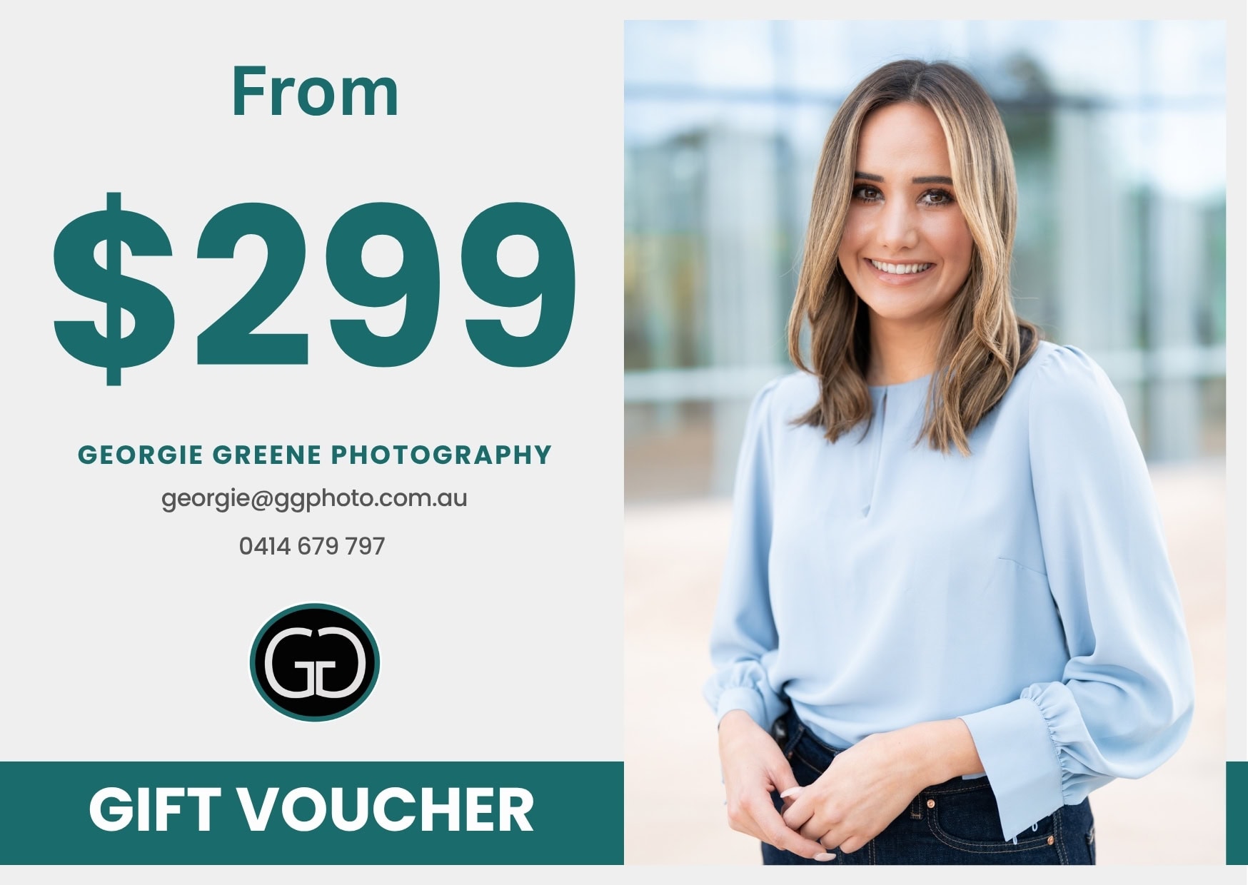 Gift Voucher for Georgie Greene Photography in Sydney Australia
